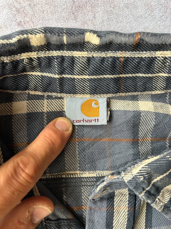 Carhartt camicia a quadri blu — 7