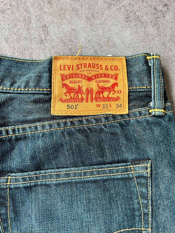 Levi's 501 denim raw — 8