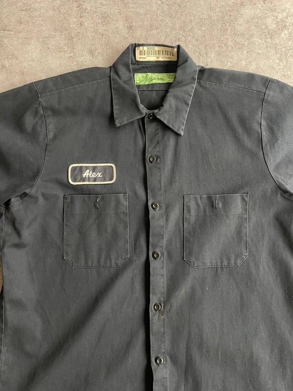 Workwear summer shirt blue vintage — 3