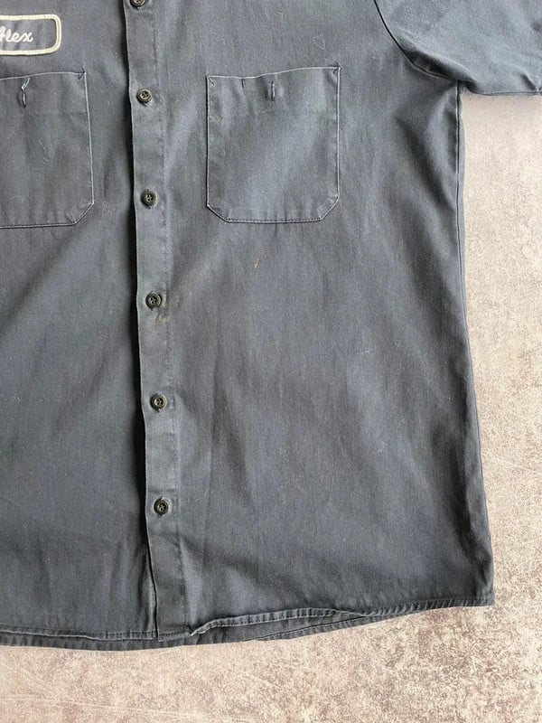 Workwear summer shirt blue vintage — 4