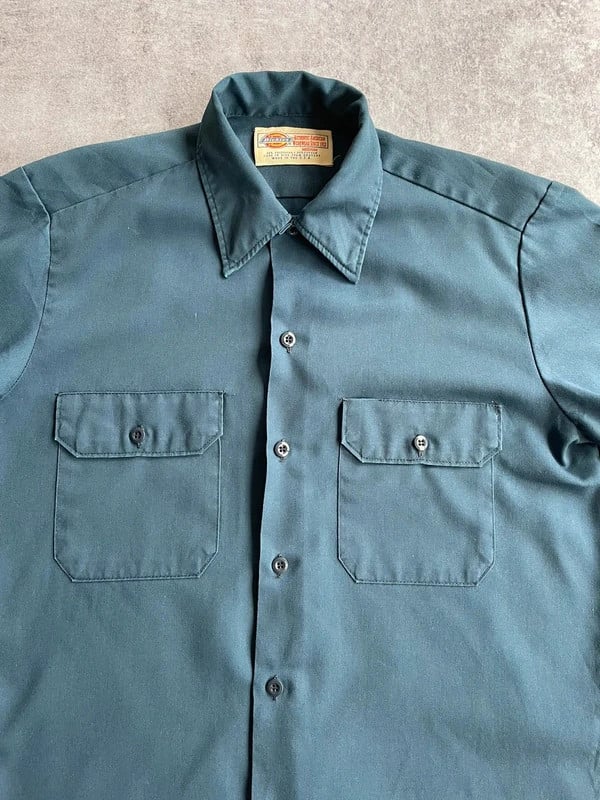 Dickies workwear shirt blue vintage — 3