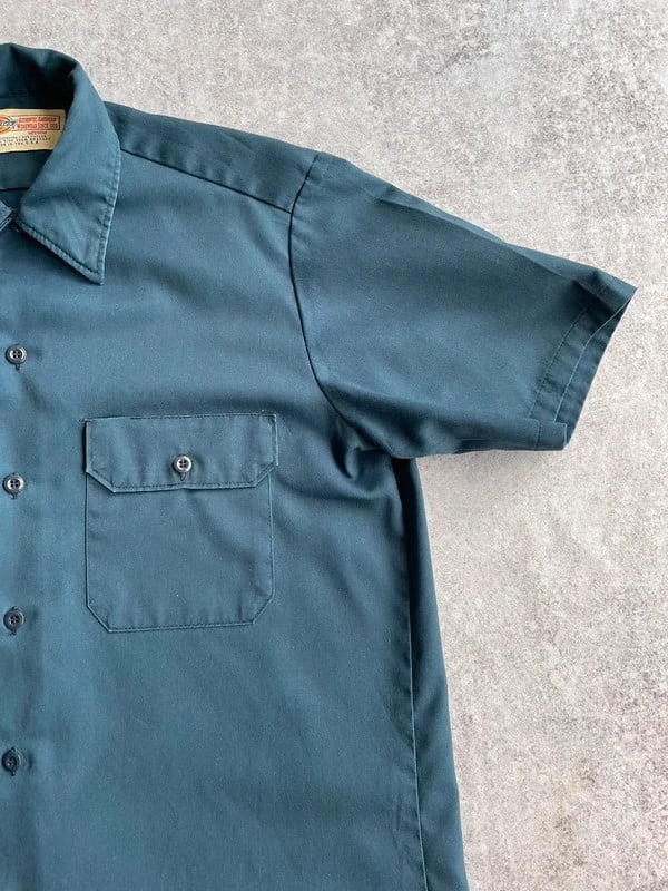 Dickies workwear shirt blue vintage — 4