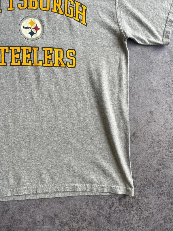 NFL t-shirt Pittsburg Steelers grey — 5