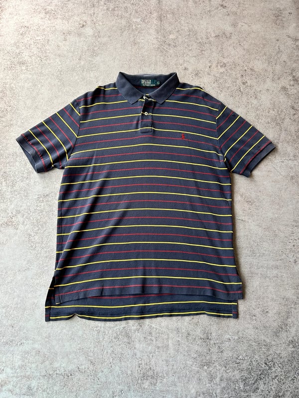 Polo Ralph Lauren viola righe gialle