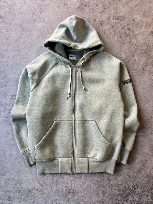 HOODIE CON ZIP GAS GRIGIA