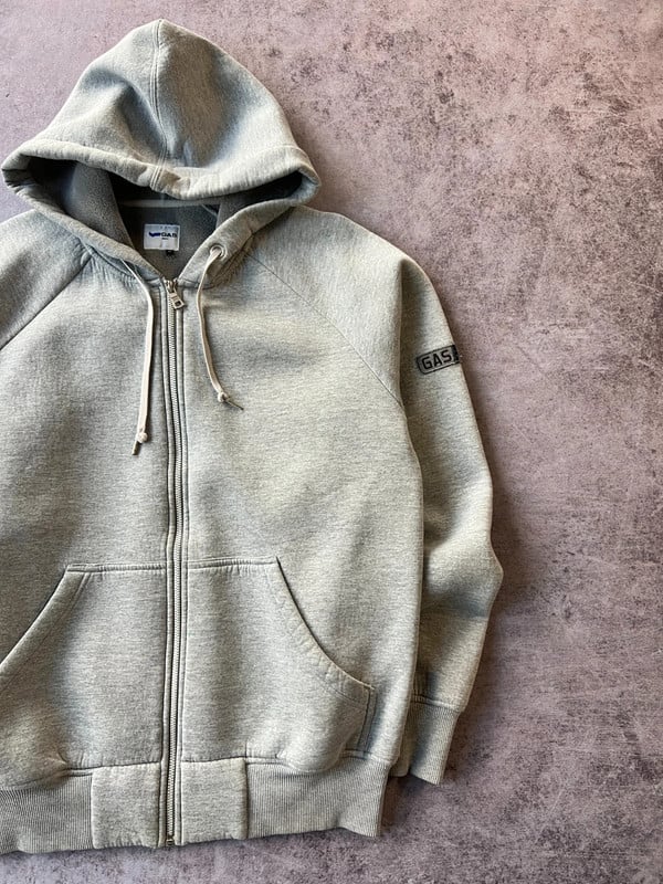 HOODIE CON ZIP GAS GRIGIA