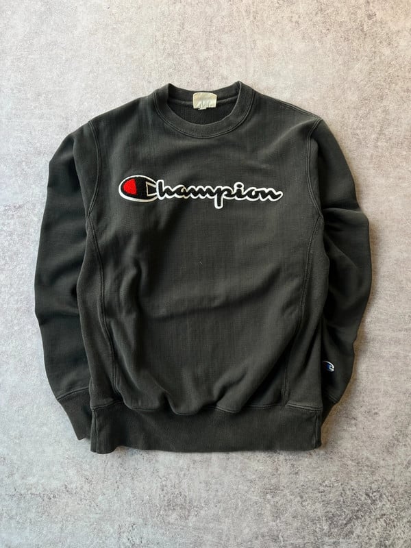 CREWNECK CHAMPION NERO — 2