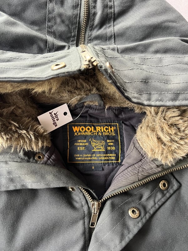 Woolrich giacca blu pelo — 4