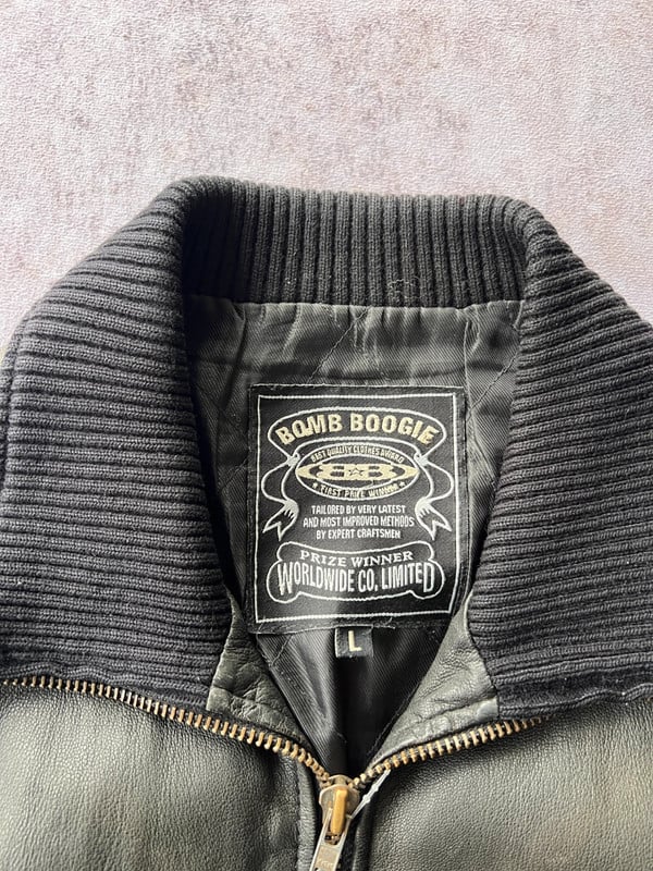 Bomb Boogie giacca pelle nero — 4