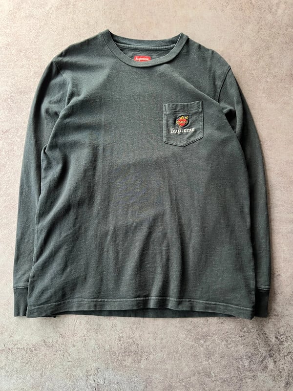 Supreme longsleeve tee blu
