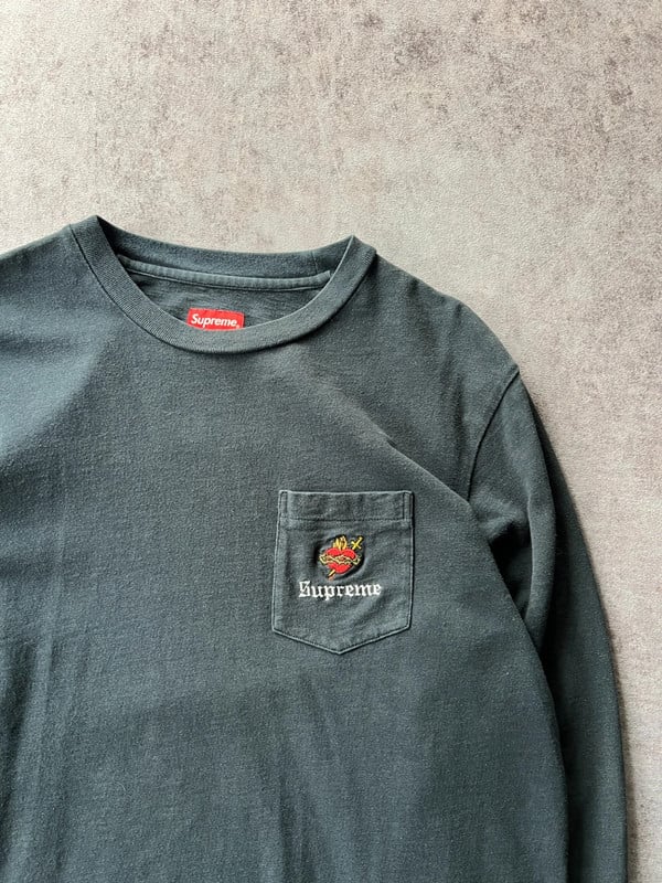 Supreme longsleeve tee blu